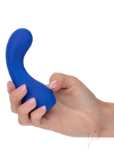 Cascade Curve Rechargeable Silicone Vibrator - Blue