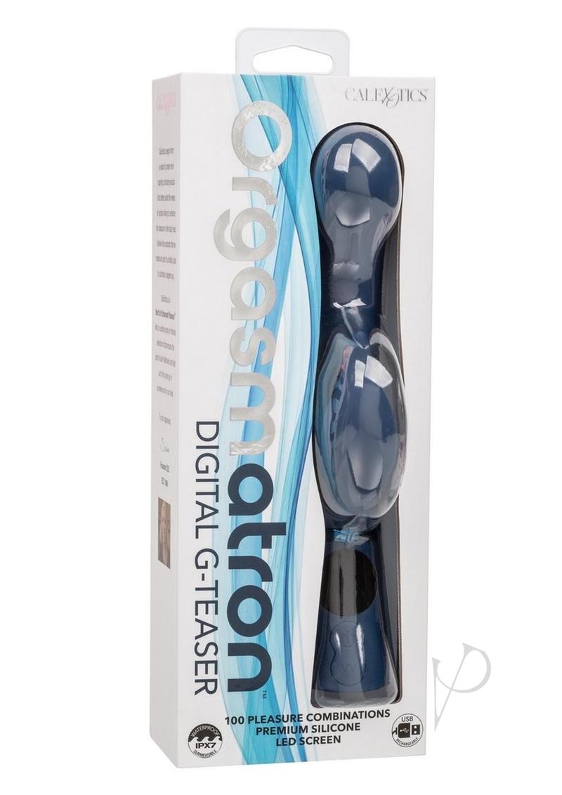 Orgasmatron Digital G-Teaser Rechargeable Silicone Rabbit - Blue