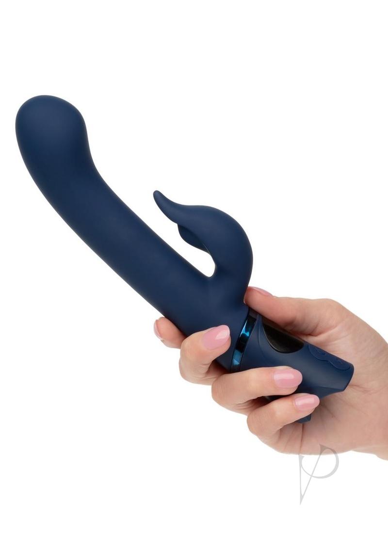 Orgasmatron Digital G-Teaser Rechargeable Silicone Rabbit - Blue