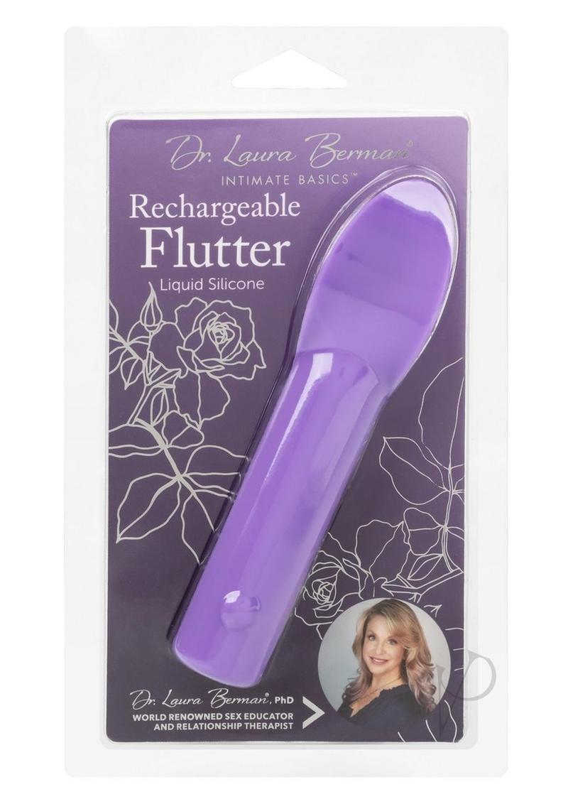 Dr. Laura Berman Rechargeable Silicone Flutter Vibrator - Purple