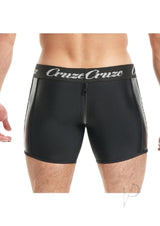 Cruze High Bar Zipper Trunk With Cock Ring - Small/Medium - Black