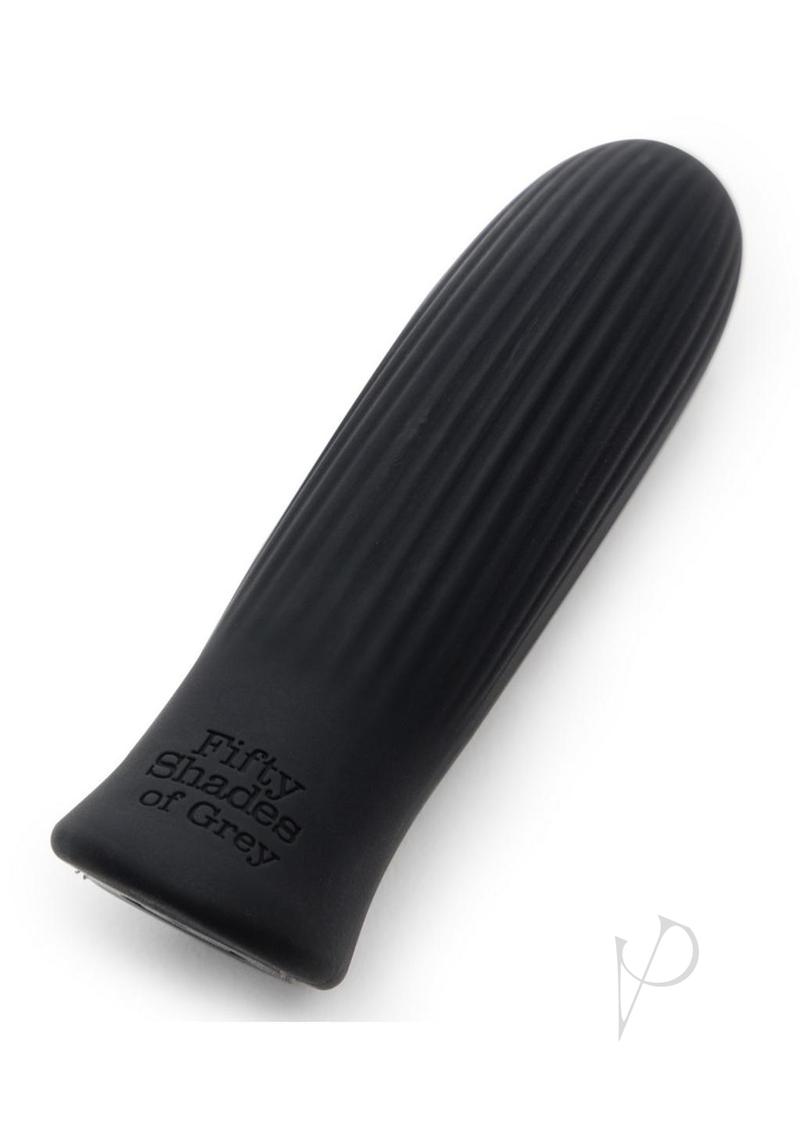 Fifty Shades of Grey Sensation Rechargeable Silicone Bullet Vibrator - Black