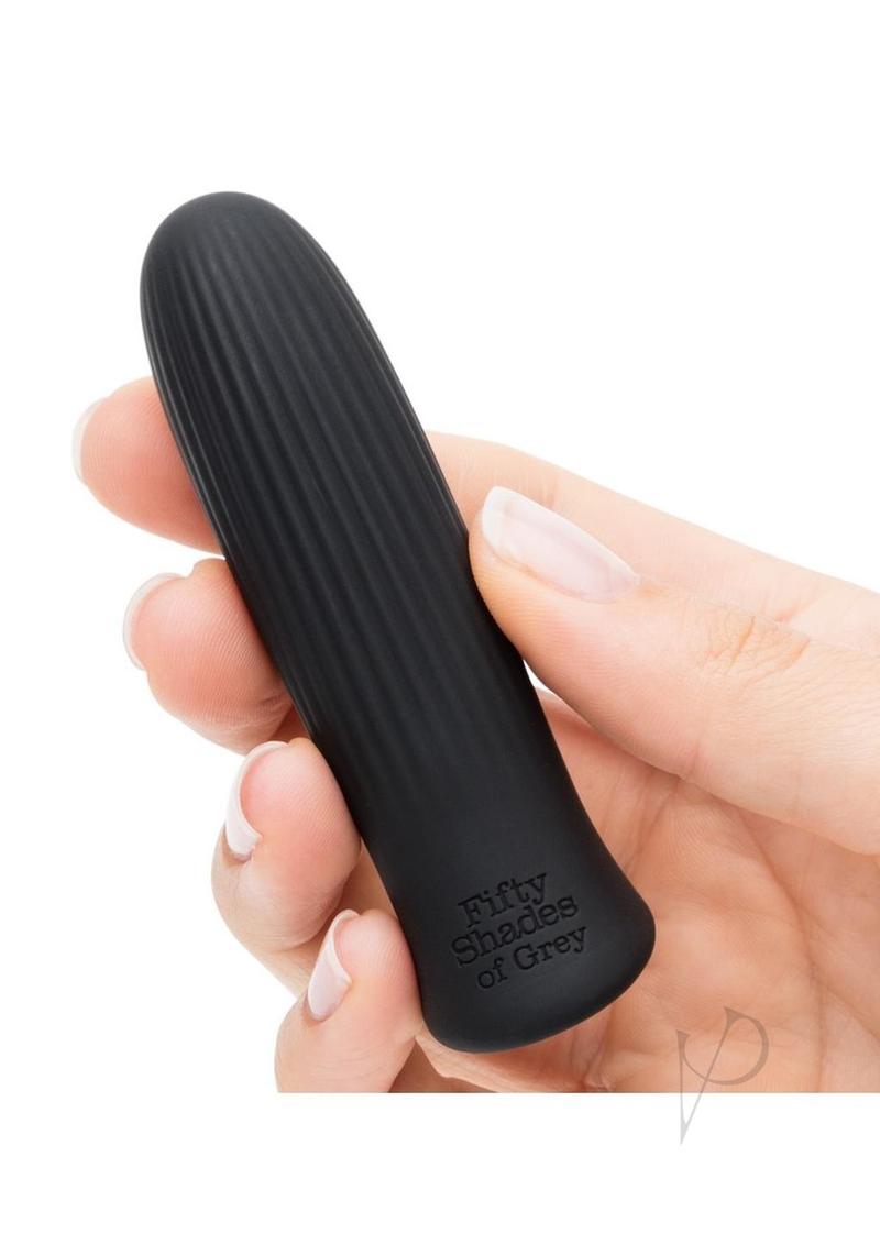 Fifty Shades of Grey Sensation Rechargeable Silicone Bullet Vibrator - Black