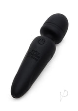 Fifty Shades of Grey Sensation Rechargeable Silicone Mini Wand Vibrator - Black