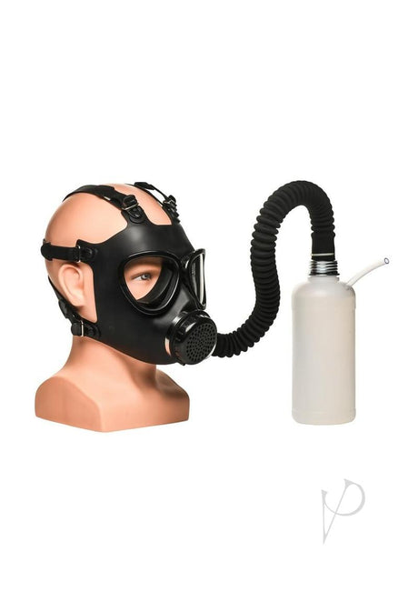 Master Series Inhaler Gas Mask with Bottle - Black/White