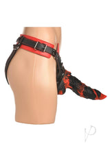 Creature Cocks Horny Devil Strap-On Harness - Red/Black