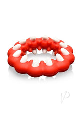 Creature Cocks Fangs Silicone Cock Ring - Red/White