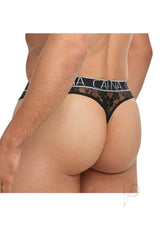 Banana Cabana Lace Nights Thong - Medium/Large - Black