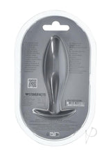 Ouch! Oval Anal Plug Silicone - Gun Metal