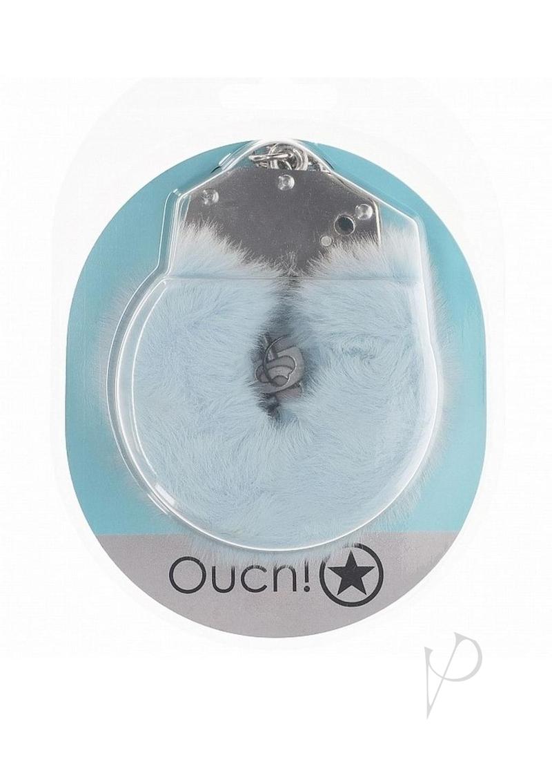 Ouch! Heavy-Duty Fluffy Handcuffs - Powder Blue