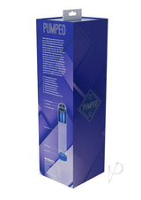 Pumped Automatic Waterproof Rechargeable Silicone Penis Pump - Metal Blue
