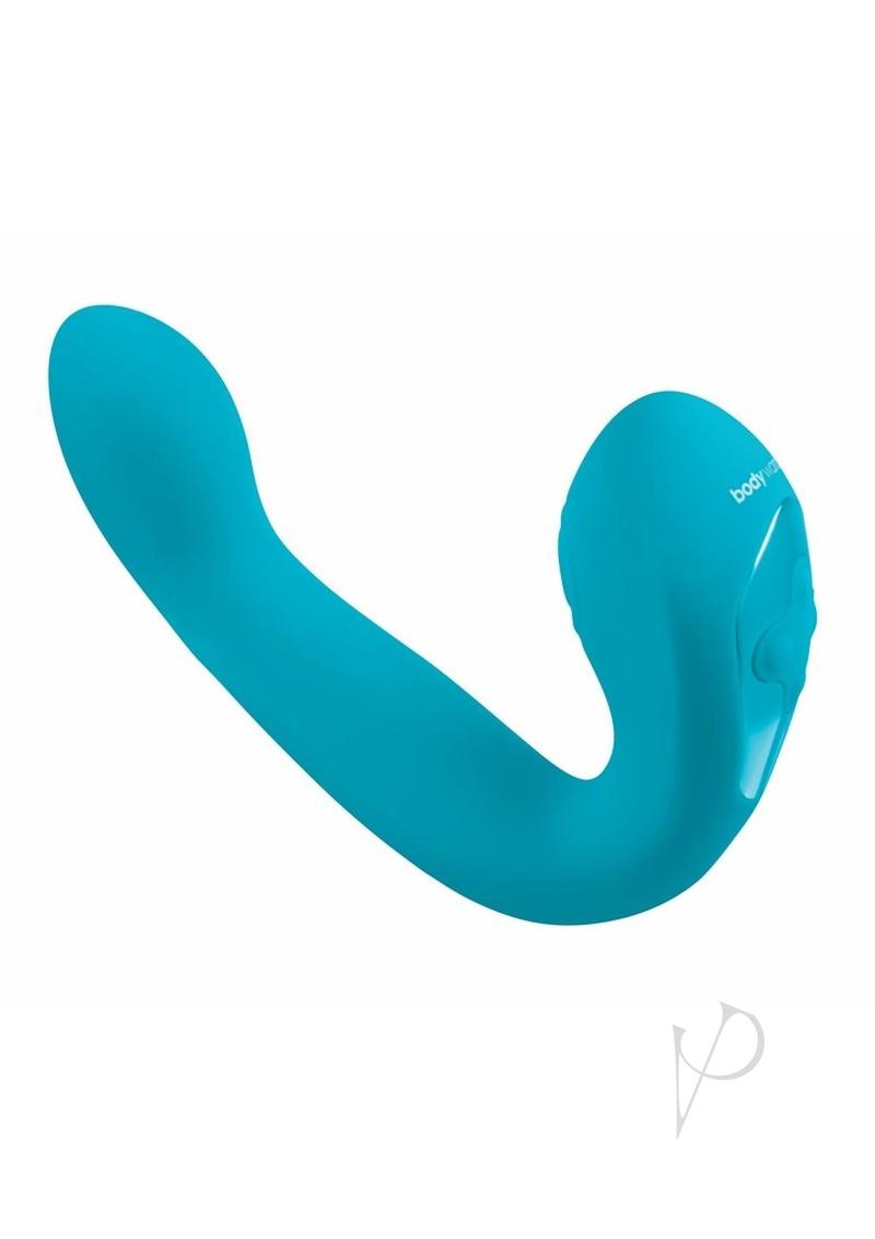 Bodywand I.D. Beckon Rechargeable Silicone Dual Stimulating Vibrator - Teal