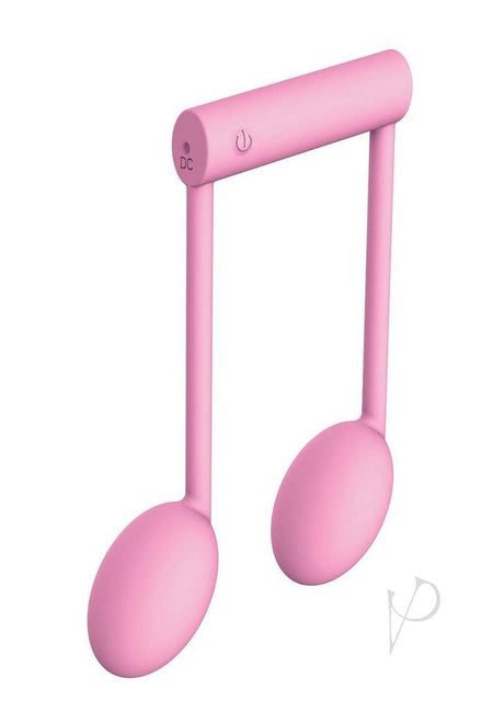 The Beat Rechargeable Silicone Note Vibrator Pink