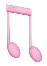 The Beat Rechargeable Silicone Note Vibrator Pink