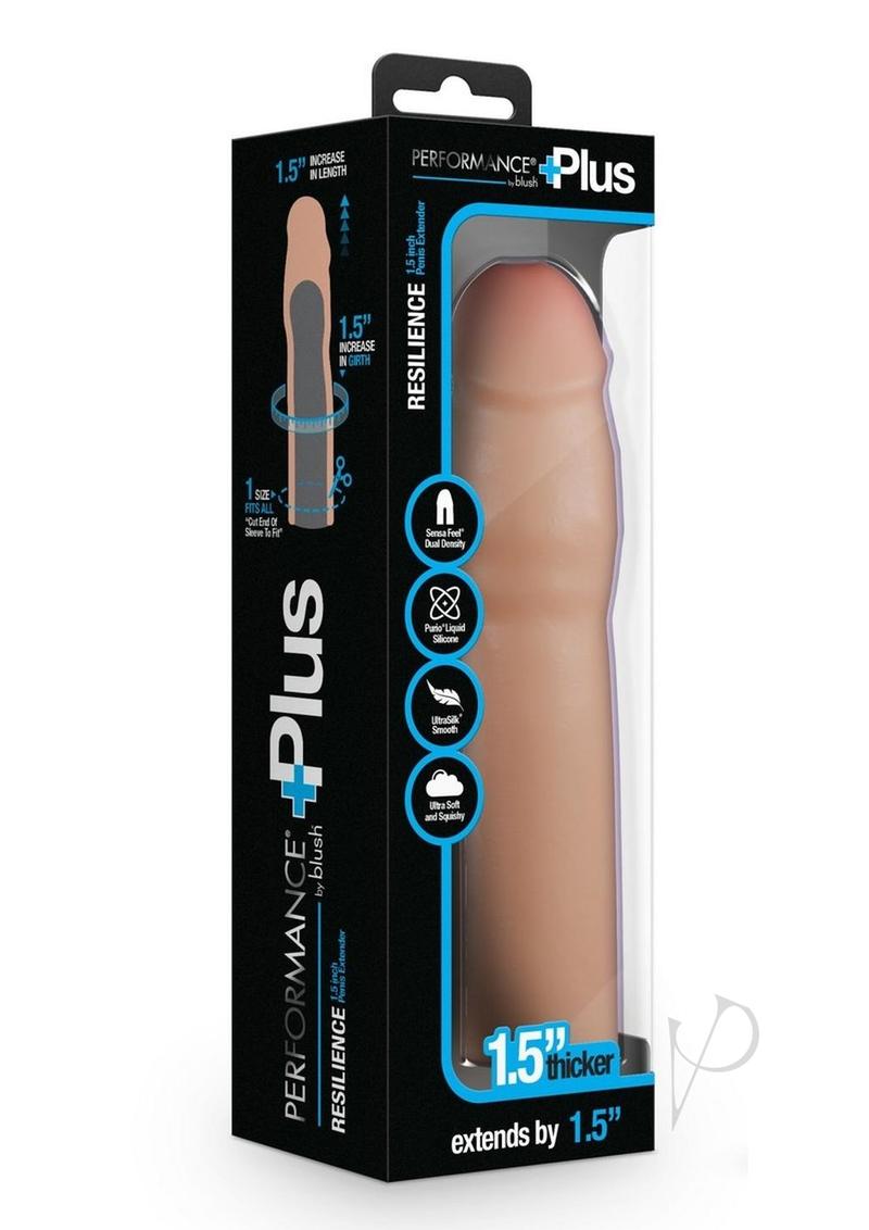 Performance Plus Silicone Penis Extender 1.5in - Vanilla