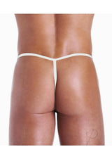 Fundies Candy Cane Thong - O/S - Red/White