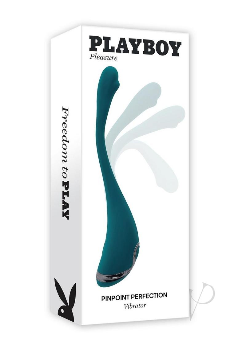 Playboy Pinpoint Perfection Rechargeable Silicone Vibrator - Green