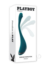 Playboy Pinpoint Perfection Rechargeable Silicone Vibrator - Green