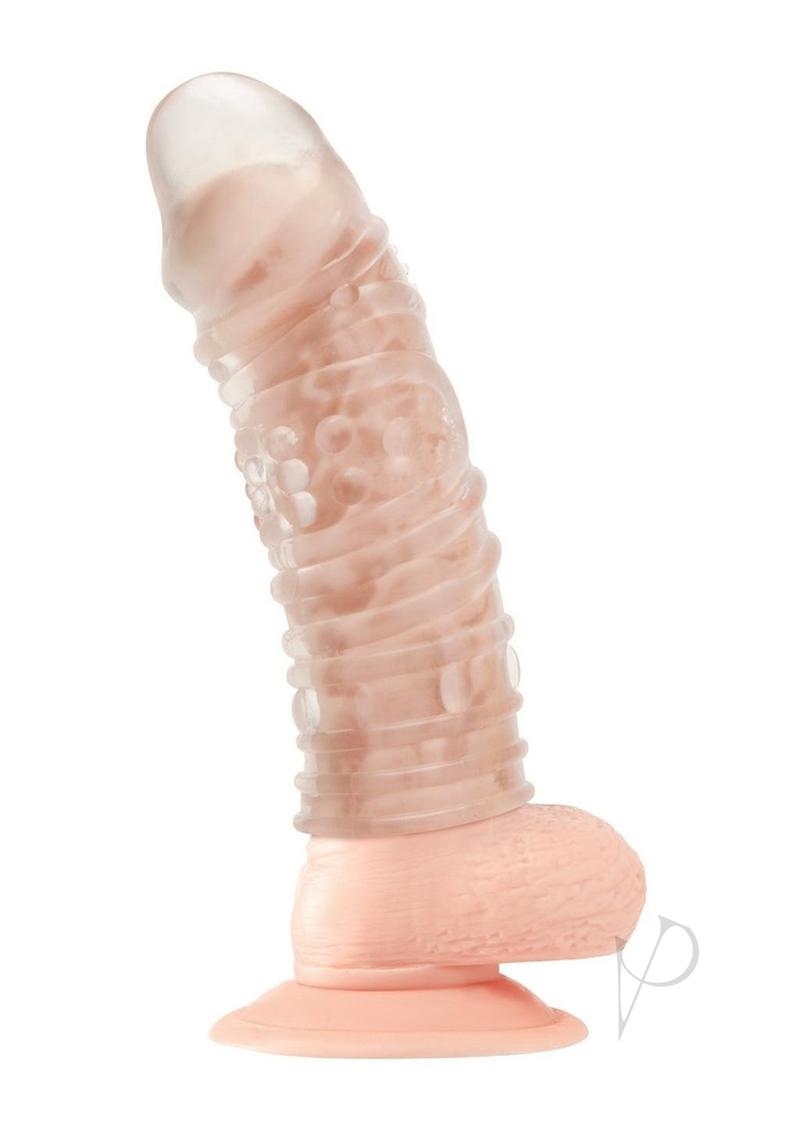 Blue Line Veiny Penis Extension 6.5in - Clear