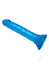 Blue Line Suction Cup Anal Dildo 5.75in - Blue