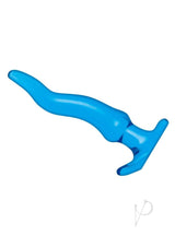 Blue Line Wavy Butt Plug - Blue