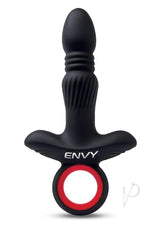 Envy Vibrating Silicone Rechargeable Thrusting Assifier - Black