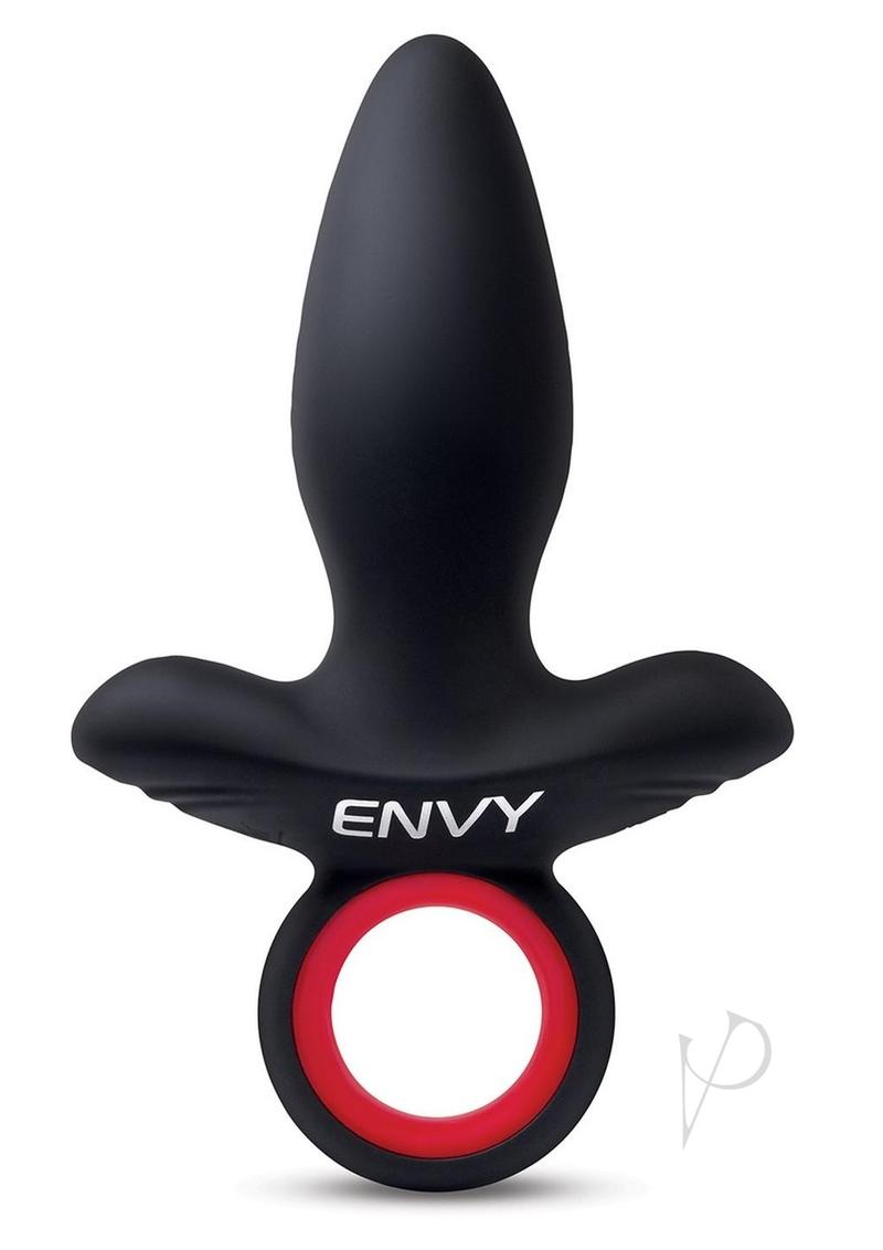 Envy Vibrating Silicone Rechargeable Assifier Butt Plug - Black