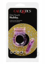 One Touch Nubby Vibrating Cock Ring - Purple