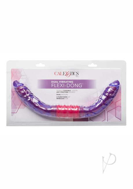 Dual Vibrating Flexi Dildo - Purple