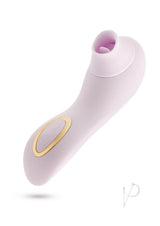 Delice Fleur Air Pulsing Vibrator Rechargeable Silicone Clitoral Vibrator - Barely Purple