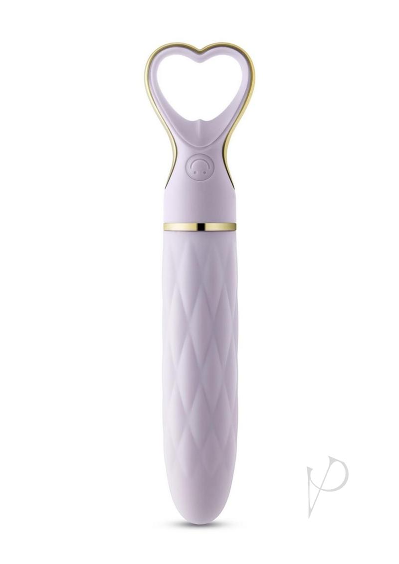 Delice Heartthrob Rechargeable Silicone Vibrator - Lavender Love