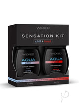 Wicked Sensual Warming/Cooling Water based Lubricant Sensations Kit