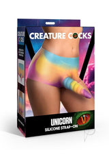 Creature Cocks Unicorn Silicone Strap-On - Multicolor