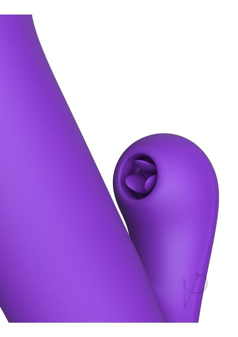 Fantasy for Her Super Sonix Rechargeable Silicone Rabbit Vibrator - Purple