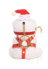 Master Series Holiday Bondage Bear Keychain - White