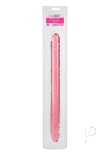 Translucence Viened Super Slim Dildo 17.5in - Pink