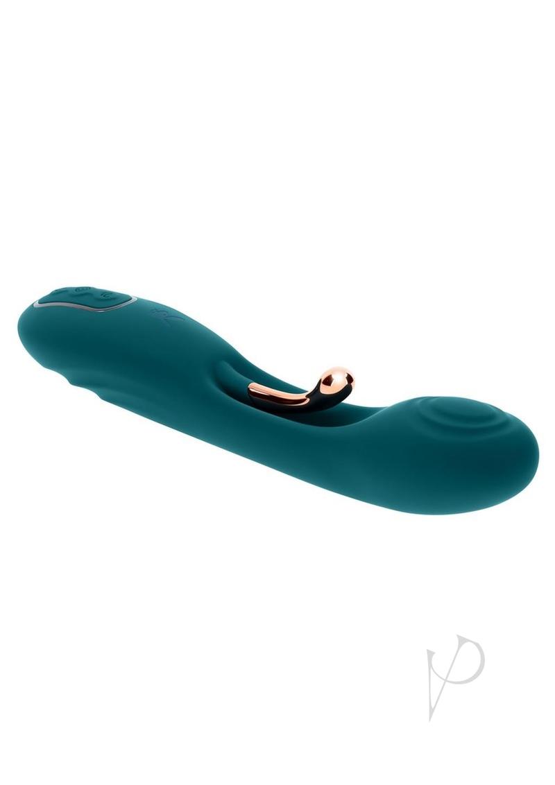 Playboy Aurelie Rechargeable Silicone G-Spot Vibrator - Green