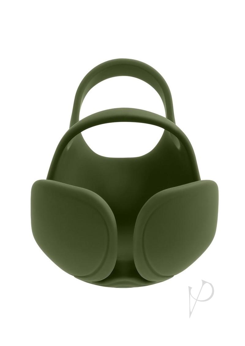 Zero Tolerance Nutty Buddy Rechargeable Silicone Dual Cock Ring - Green