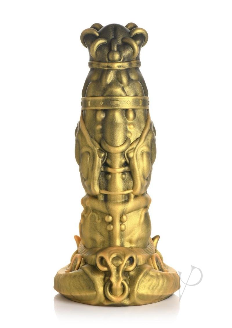 Creature Cock King Minotaur Silicone Dildo - Gold