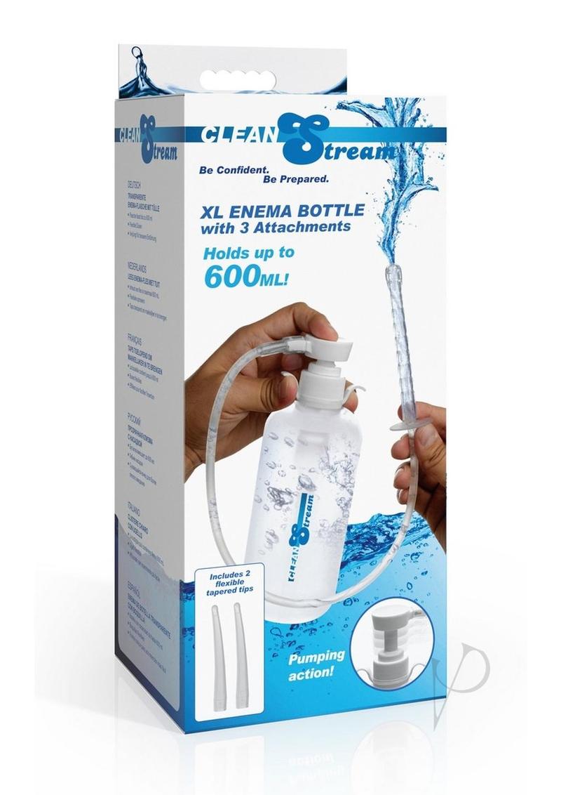 CleanStream XL Enema Bottle with 3 Attachments