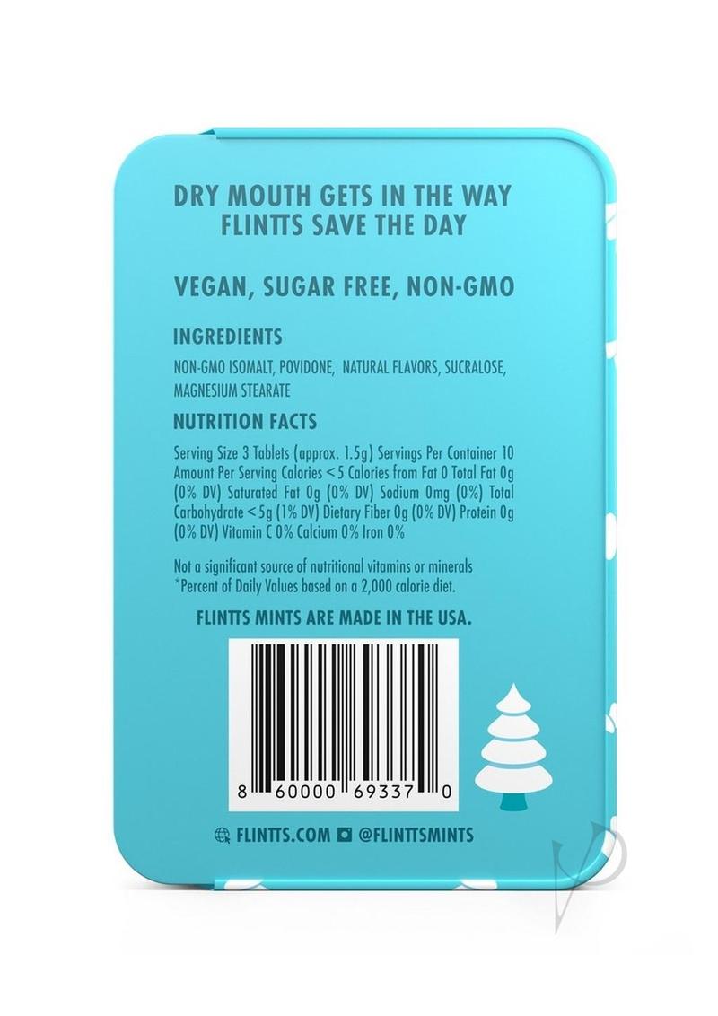 Flintts Mints Mouth Watering Oral Delights - Snowy Pine (F Strength 225) - 28-30 per tin