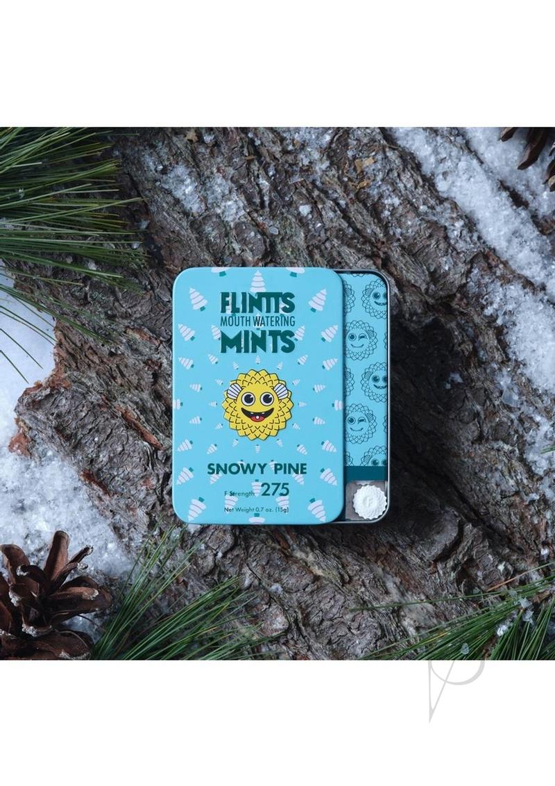 Flintts Mints Mouth Watering Oral Delights - Snowy Pine (F Strength 225) - 28-30 per tin