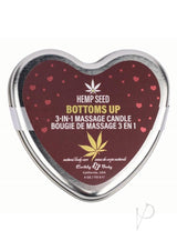 Hemp Seed 3-in-1 Valentines 2025 Massage Candle Bottom`s Up 4.7oz