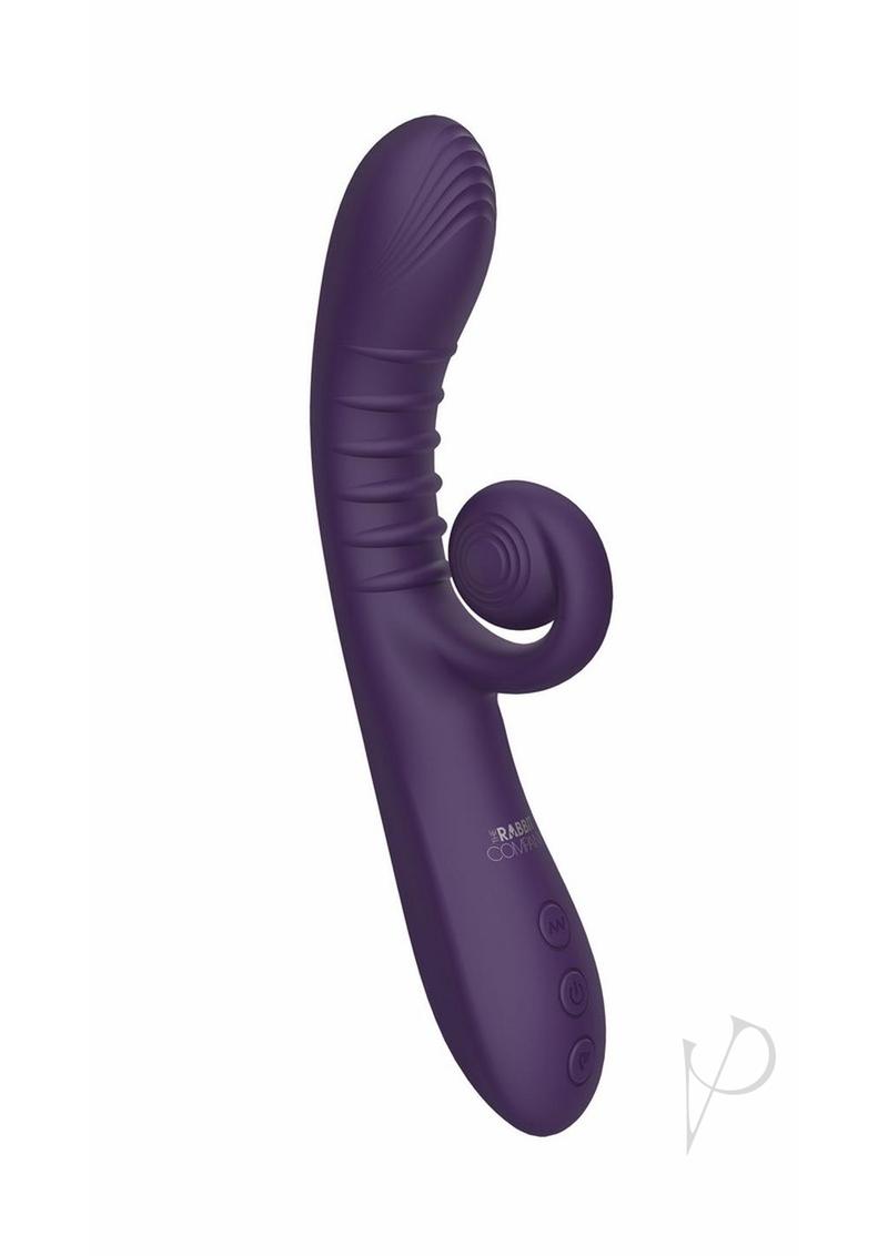 The Rabbit Company The Rolling Rabbit Rechargeable Silicone Vibrator - Purple