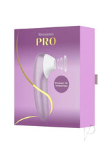 Womanizer Pro Rechargeable Silicone Air Pulse Clitoral Vibrator - Lavender/White