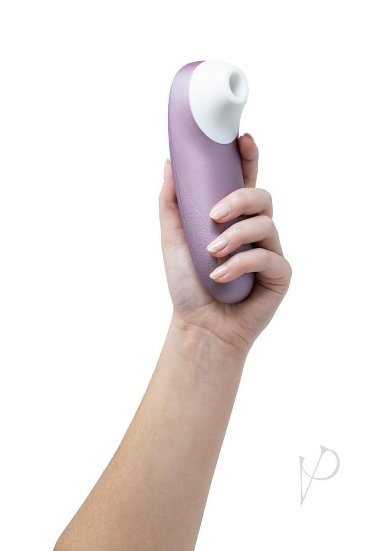 Womanizer Pro Rechargeable Silicone Air Pulse Clitoral Vibrator - Lavender/White