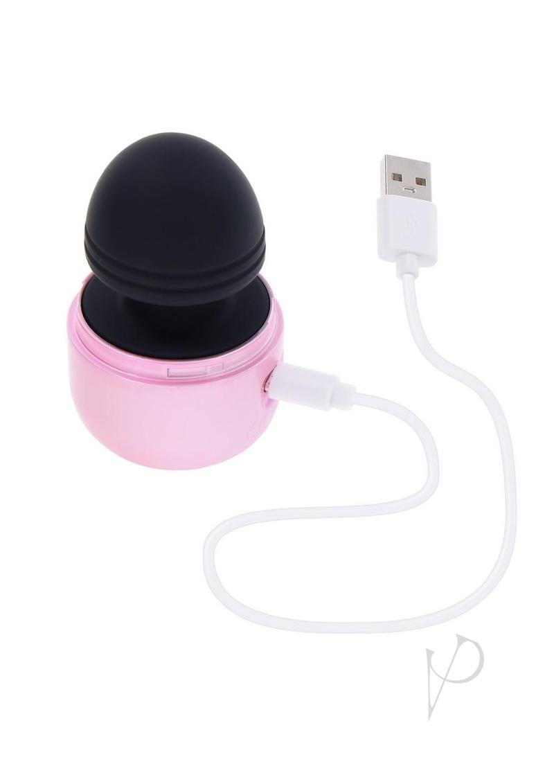 Vacation Vibes Vibrating Rechargeable Silicone Discreet Vibrator - Pink/Black