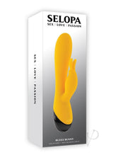 Selopa Buzzz Bunny Rechargeable Silicone Rabbit Vibrator - Yellow