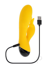 Selopa Buzzz Bunny Rechargeable Silicone Rabbit Vibrator - Yellow