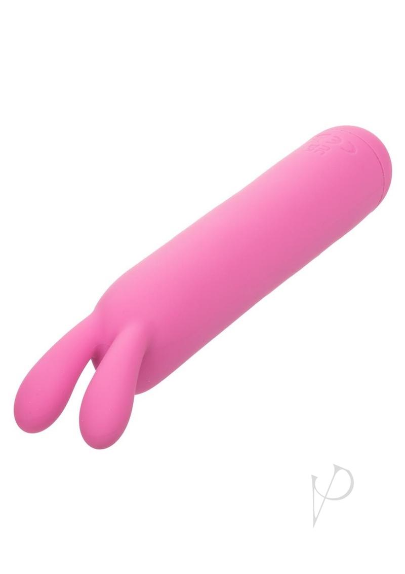 First Time Rechargeable Silicone Flicker Rabbit Vibrator - Pink